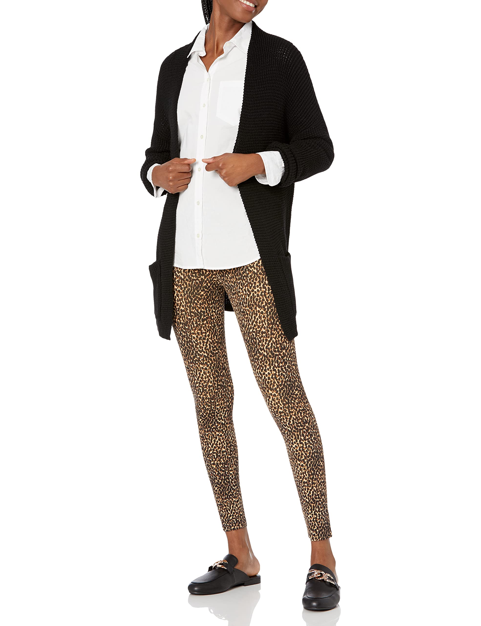 Women's Cable Knit Open Front Waffle Stitch Cardigan Sweater - Cozy Fall & Winter Layering for Office, Date Night and Casual Outfits