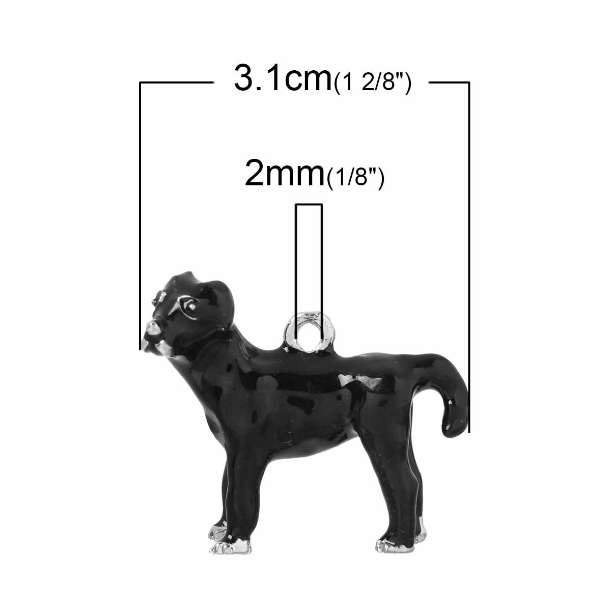 Sparkling Dog Charm Pendant for Jewelry - Elegant Bead for Bracelets & Necklaces | Perfect Pet Lover Gift for Women, Girls & Dog Owners