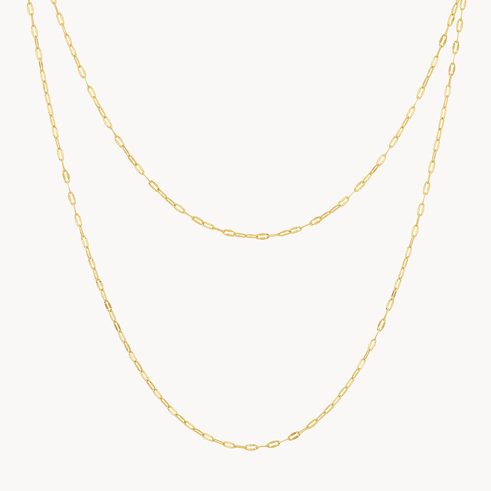 Luxury Gold Mirror Chain Necklace for Women - Elegant Fashion Jewelry Gift for Parties, Weddings & Special Occasions