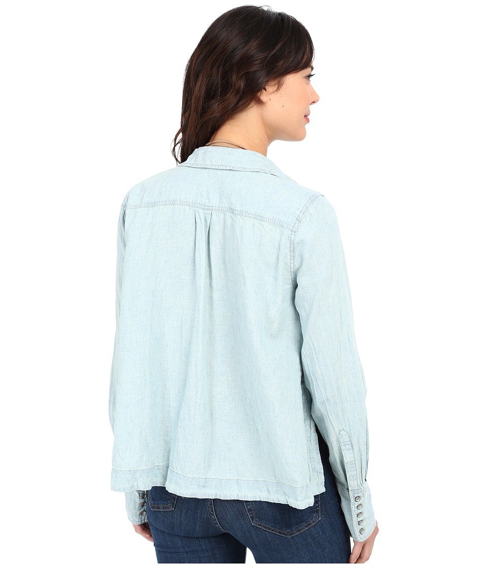 Free Women's Ready Or Not Linen Blend Hi-Low Blouse - Casual Boho Chic Top for Summer Outfits & Beach Vacations
