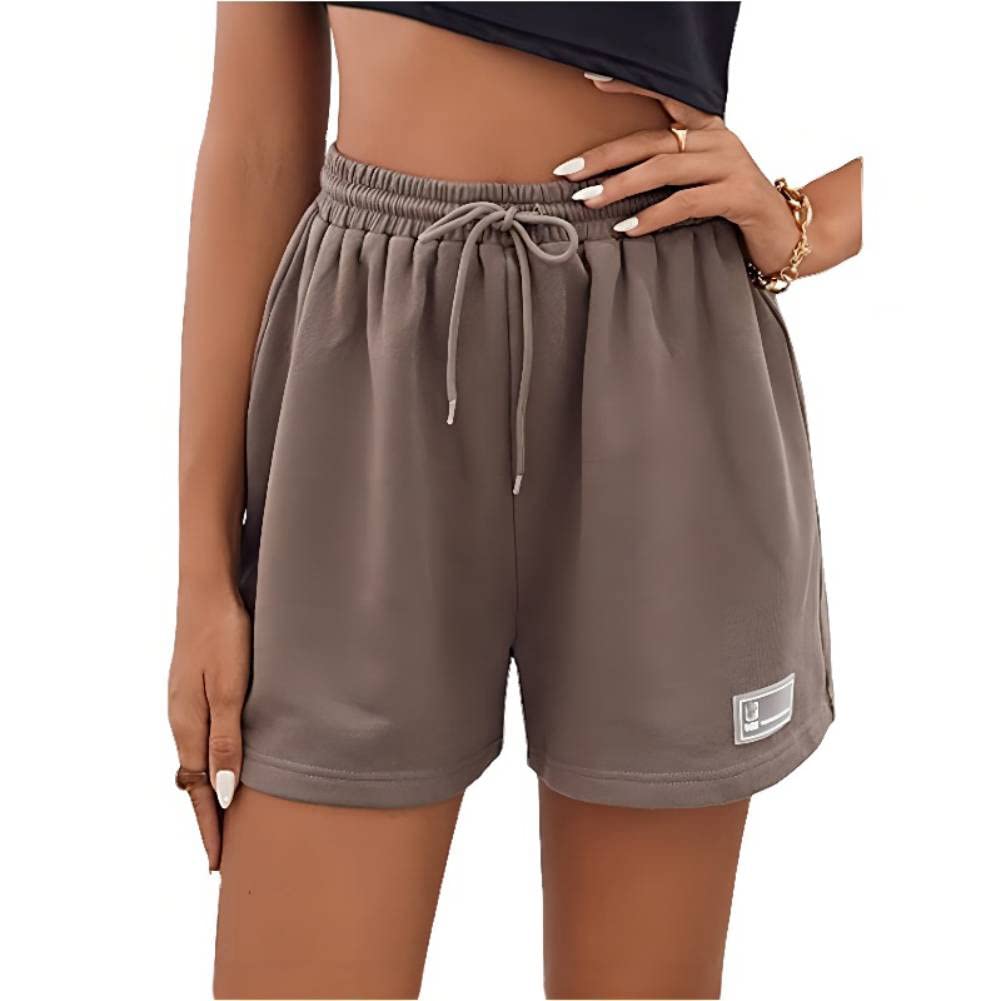 EUISVI Women's Summer Casual Athletic Shorts - Drawstring Waist Running Gym Shorts with Pockets - Perfect for Workouts, Jogging & Lounge Wear