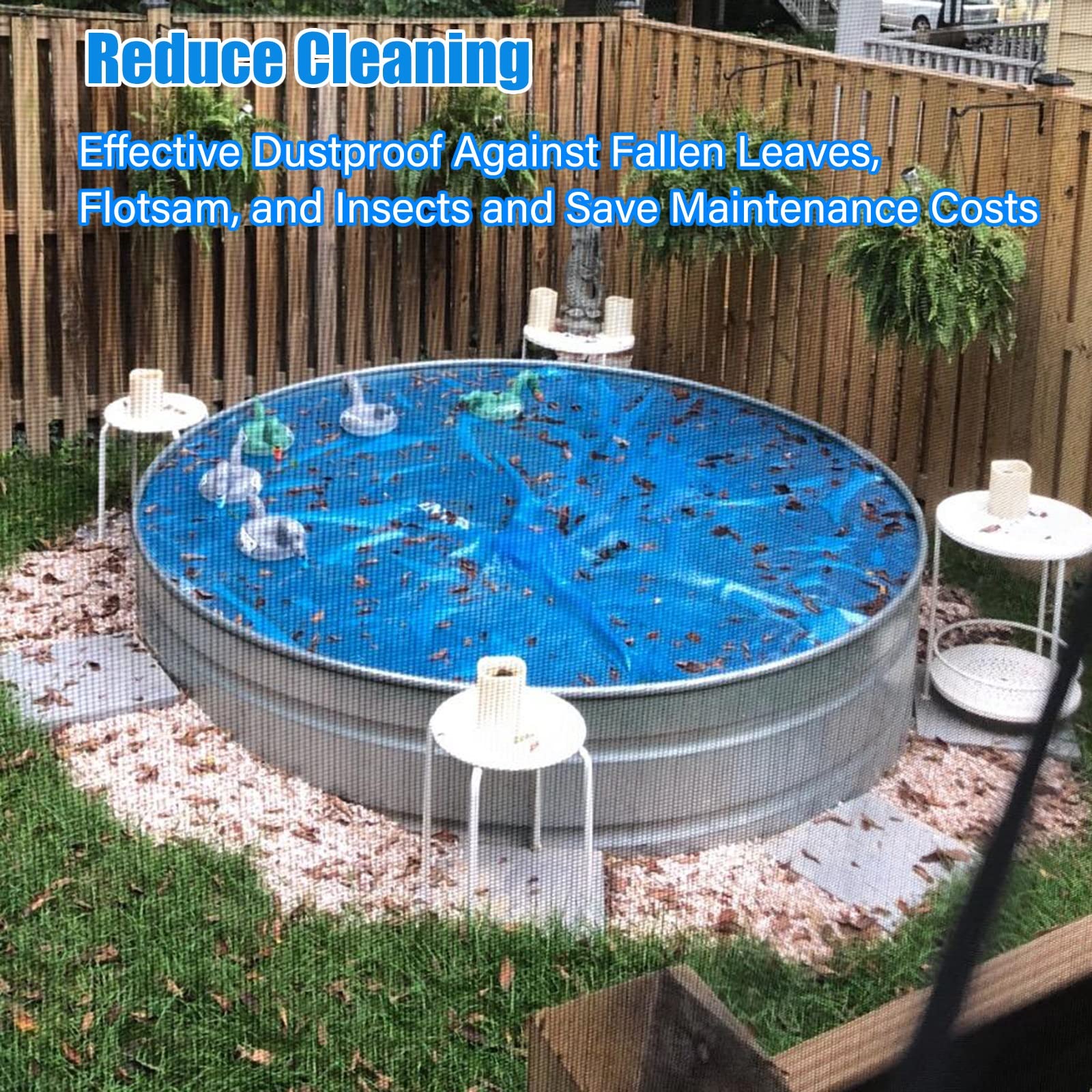 Solar Pool Cover - 10ft/16ft/20ft/30ft Rectangle Heat Retaining Blanket for Round, Oval, Square & Kidney Shaped Pools | LDEP Material with Grommets | Indoor & Outdoor Use | Perfect for Winter Protection & Energy Savings (3X5m/10X16ft)