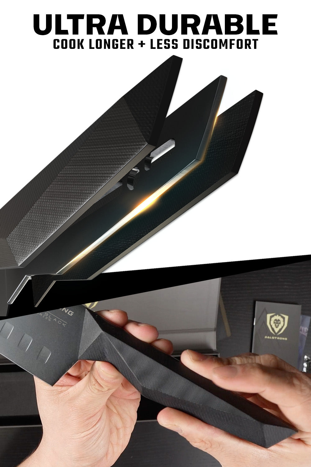Premium Nakiri Vegetable Knife 7 Inch - Shadow Black Series Japanese Kitchen Knife - NSF Certified Professional Chef Knives - Dalstrong - Perfect for Chopping Vegetables, Slicing Herbs & Meal Prep