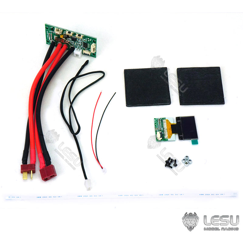 3V LED Fast Fixed Mount Cabin Fence Track Sticker Roof Net Light for LESU 1/14 RC Hydraulic Excavator AC360 PC360 - Perfect for RC Model Construction Site Scenes and Nighttime Operation Simulation