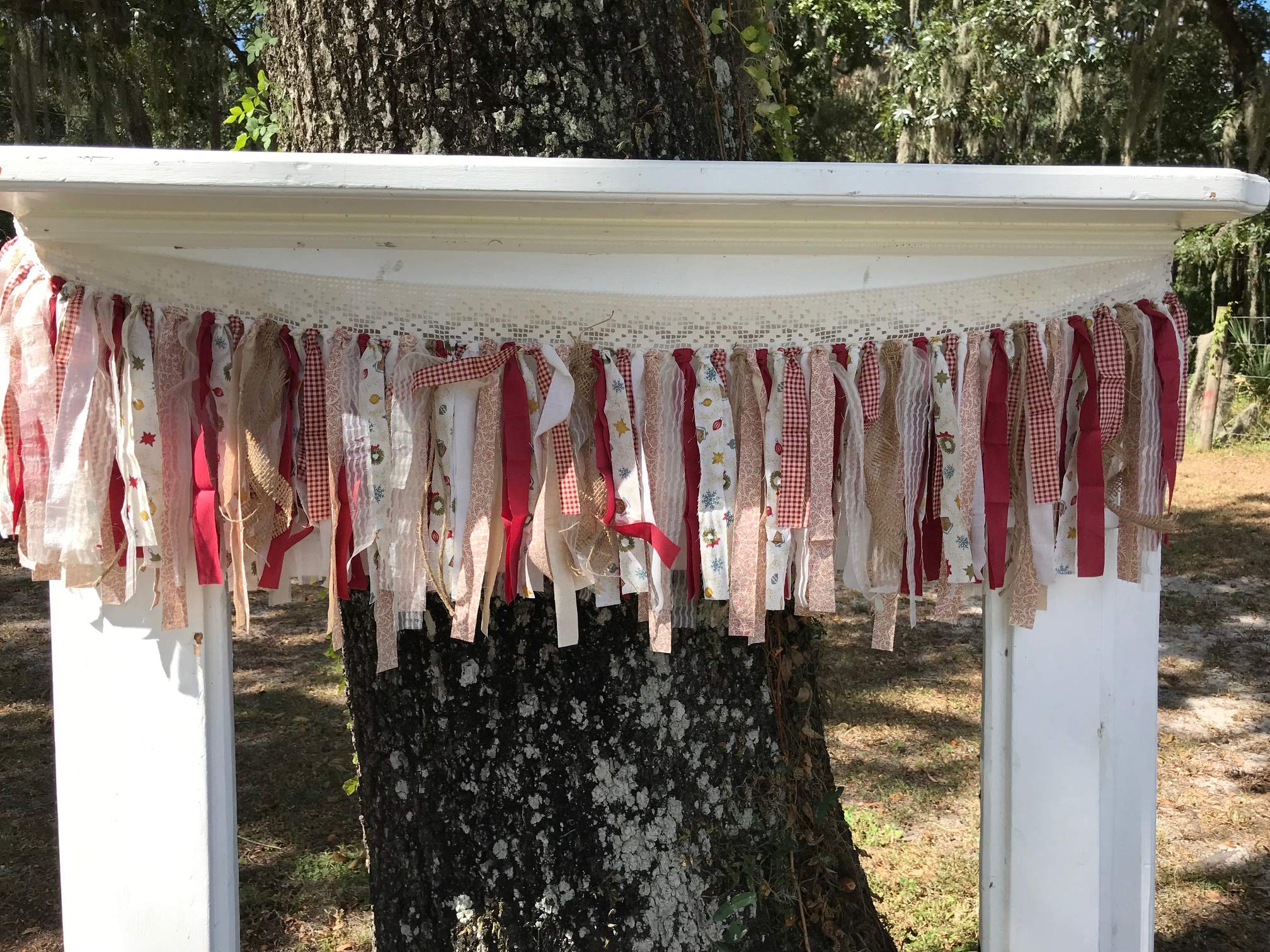 Christmas Fabric Banner Garland - Home Decor for Parties & Holidays