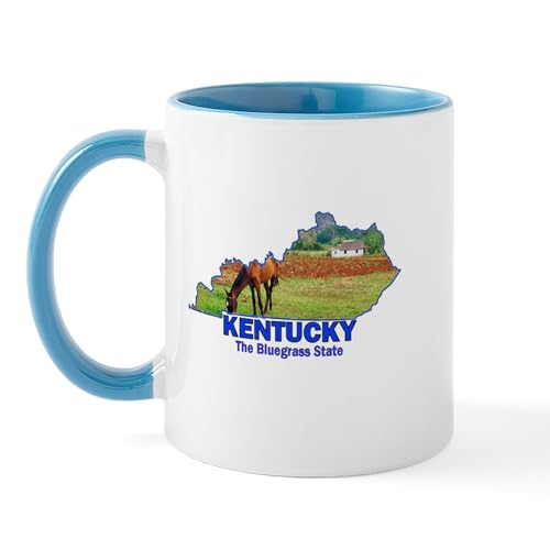 White/Blue Inside - Kentucky . . . The Bluegrass Mug