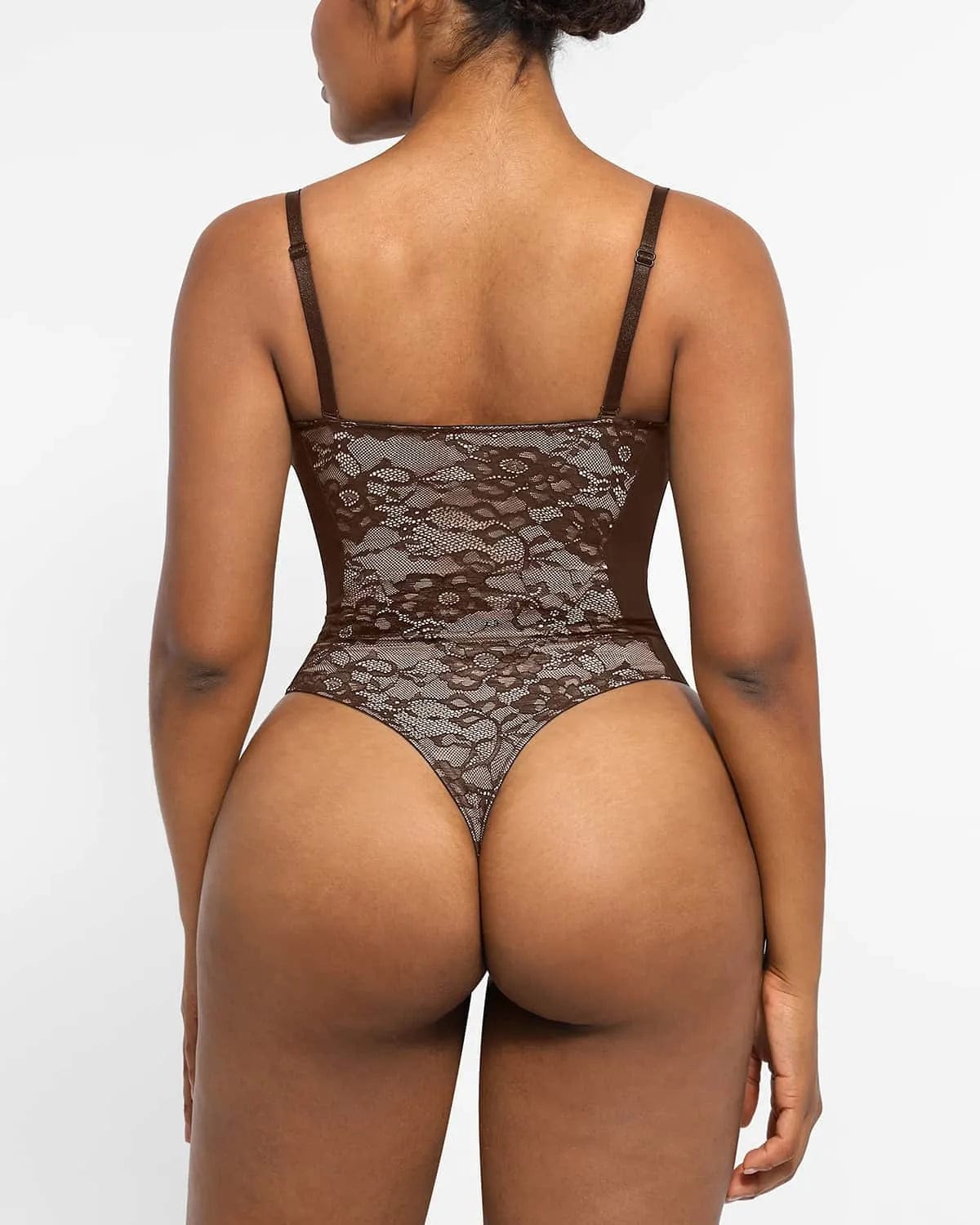 Sexy Lace Plunge Thong Bodysuit - Supportive Shapewear for Women | Perfect for Date Night, Bridal Lingerie & Special Occasions