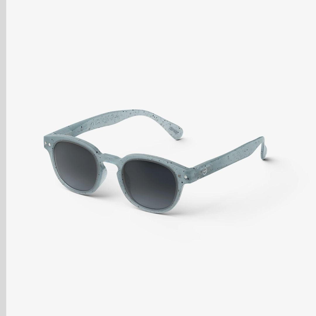#C Junior Sunglasses for Kids - Trendy Washed Denim Frame UV Protection - Perfect for Outdoor Play, Beach Days & Summer Adventures