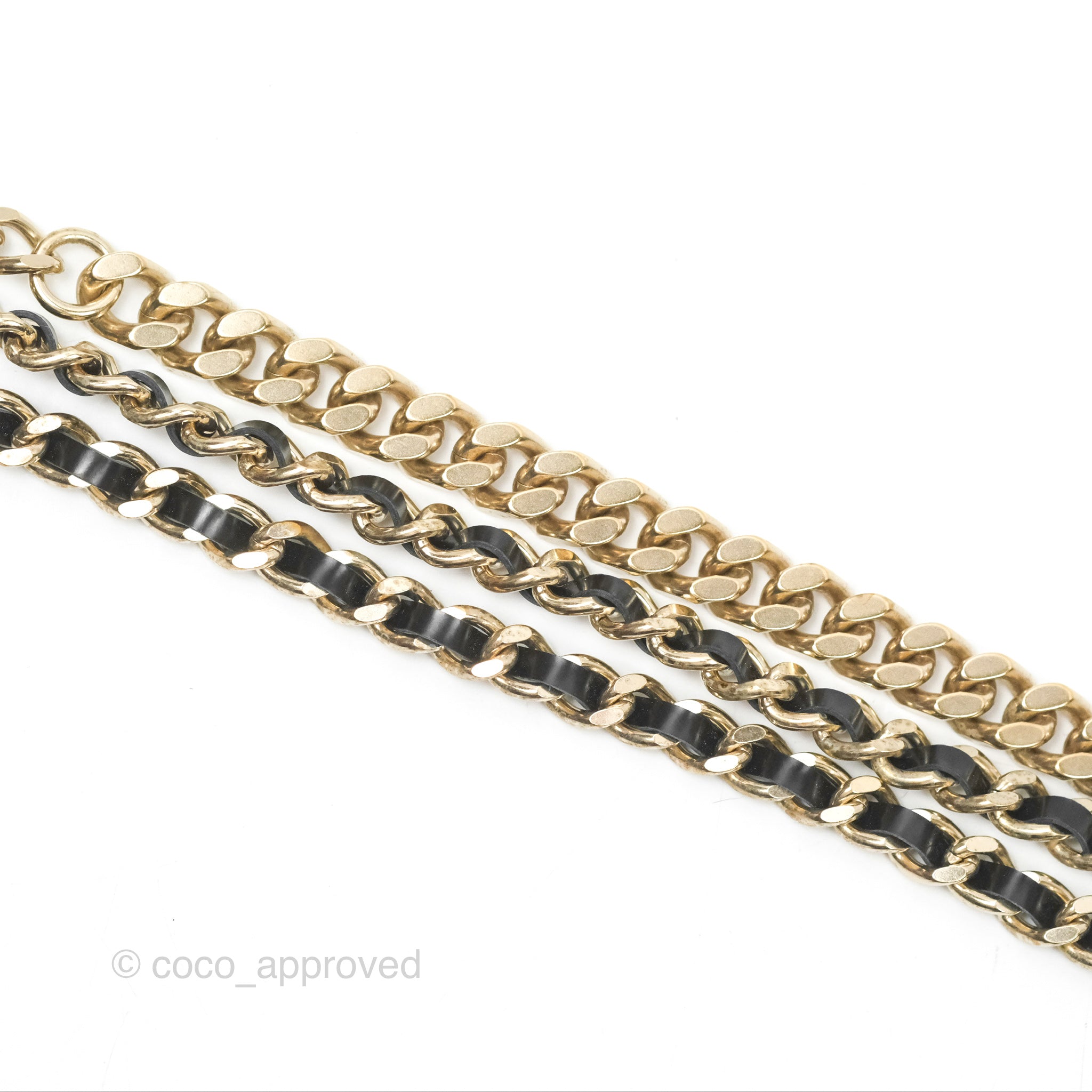 Chanel CC Woven Chain Belt with Gold Hardware - Luxury Fashion Accessory for Women | Perfect for Parties, Weddings & Evening Events