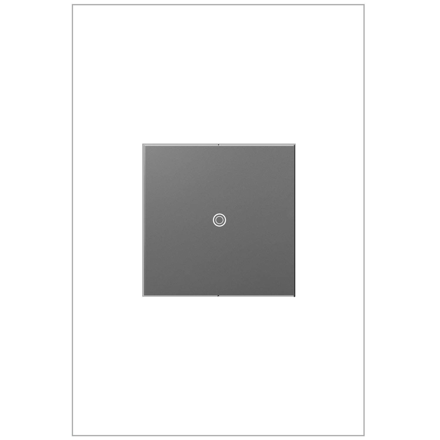 Legrand Adorne 15A SoftTap Light Switch in Magnesium Finish - 4-Pack (ASTP1532M4-4PK) | Modern Touch Control for Home & Office Lighting