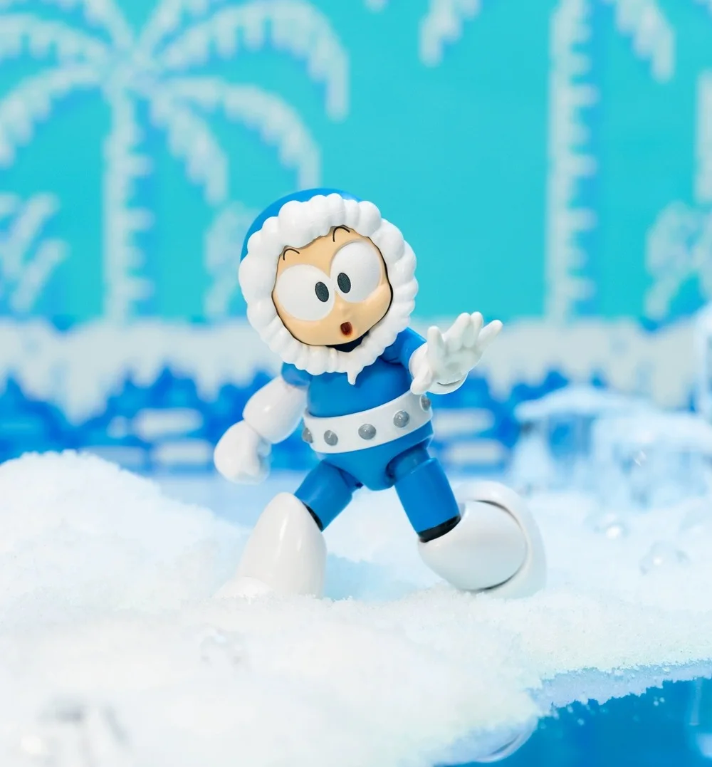 Jada Toys Mega Man Ice Man 6-Inch 1/12 Scale Action Figure - Collectible Toy for Display, Gaming & Cosplay Scenes