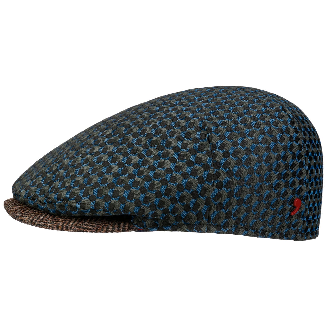 Alfonso D'Este Bondeno Classic Wool Flat Cap for Men - Vintage Newsboy Hat for Casual Outfits, Outdoor Activities & Winter Fashion