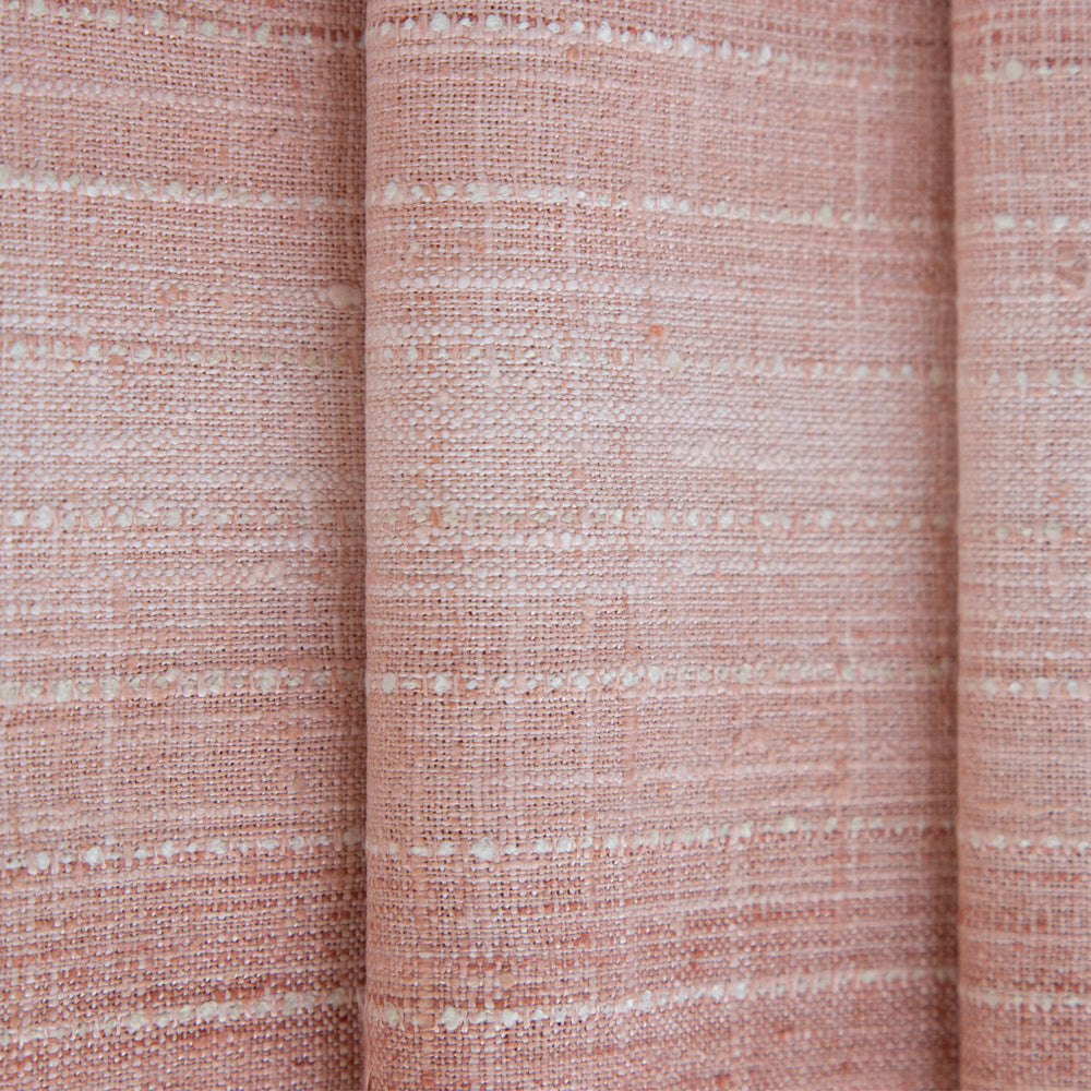 Premium Hyden Stripe Fabric - Soft Blush Pink Cotton Blend for Upholstery, Curtains & DIY Home Decor Projects