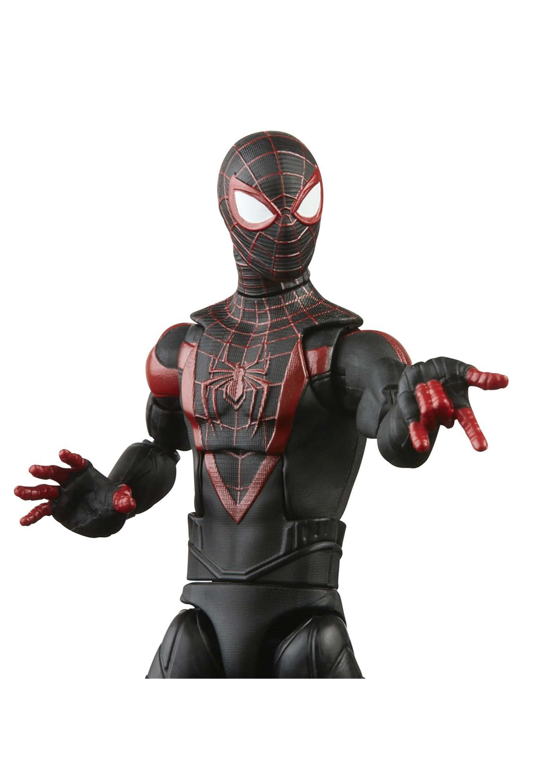 Spider-Man Marvel Legends Series Gamerverse Miles Morales 6-inch Action Figure with 7 Accessories & Build-A-Figure Part | Collectible Toy for Marvel Fans | Perfect for Display, Gifting & Cosplay