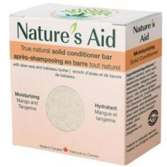 Nature's Aid Mango Tangerine Conditioner Bar 70g | Vegan Hair Care for Dry & Damaged Hair | Travel-Friendly Solid Conditioner for Camping & Zero Waste Lifestyle