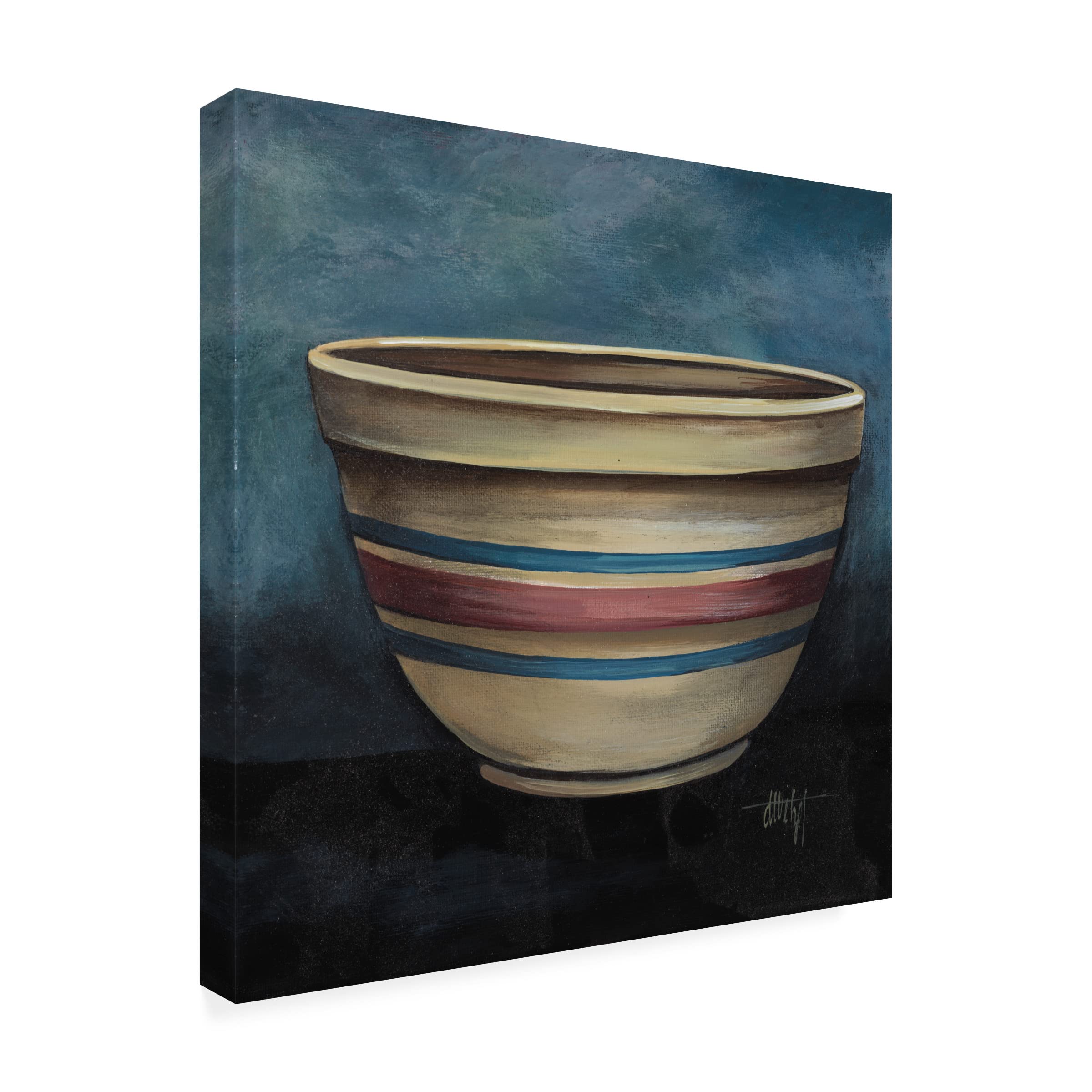 Trademark Fine Art 'Bread Bowl' Canvas Wall Art Print by Debbi Wetzel - Perfect for Kitchen, Dining Room & Farmhouse Decor