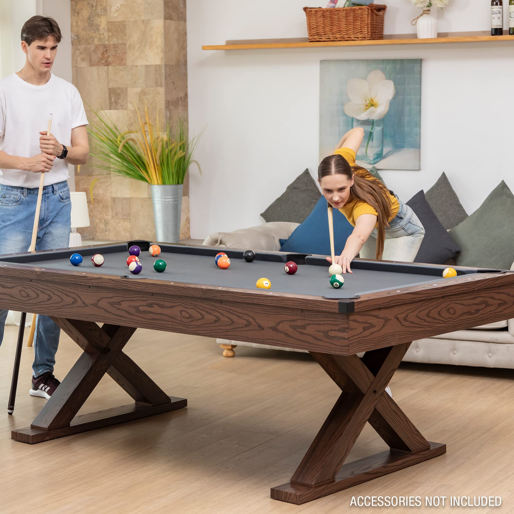 EastPoint Sports Dunhill Bar-Size Billiard Pool Table - Premium 7ft Game Table for Home, Game Room, Basement, Man Cave & Garage | Perfect for Family Entertainment & Social Gatherings