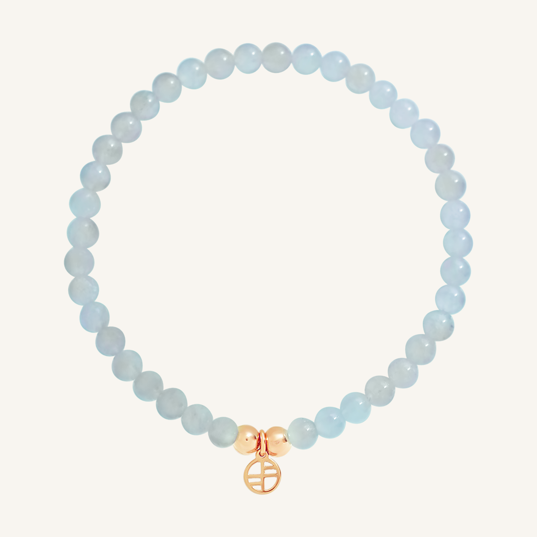 Aquamarine Lumier Bracelet - Serenity Stone Healing Jewelry for Women, Elegant Blue Gemstone Bracelet for Stress Relief & Positive Energy - Perfect for Meditation, Yoga & Spiritual Gifts