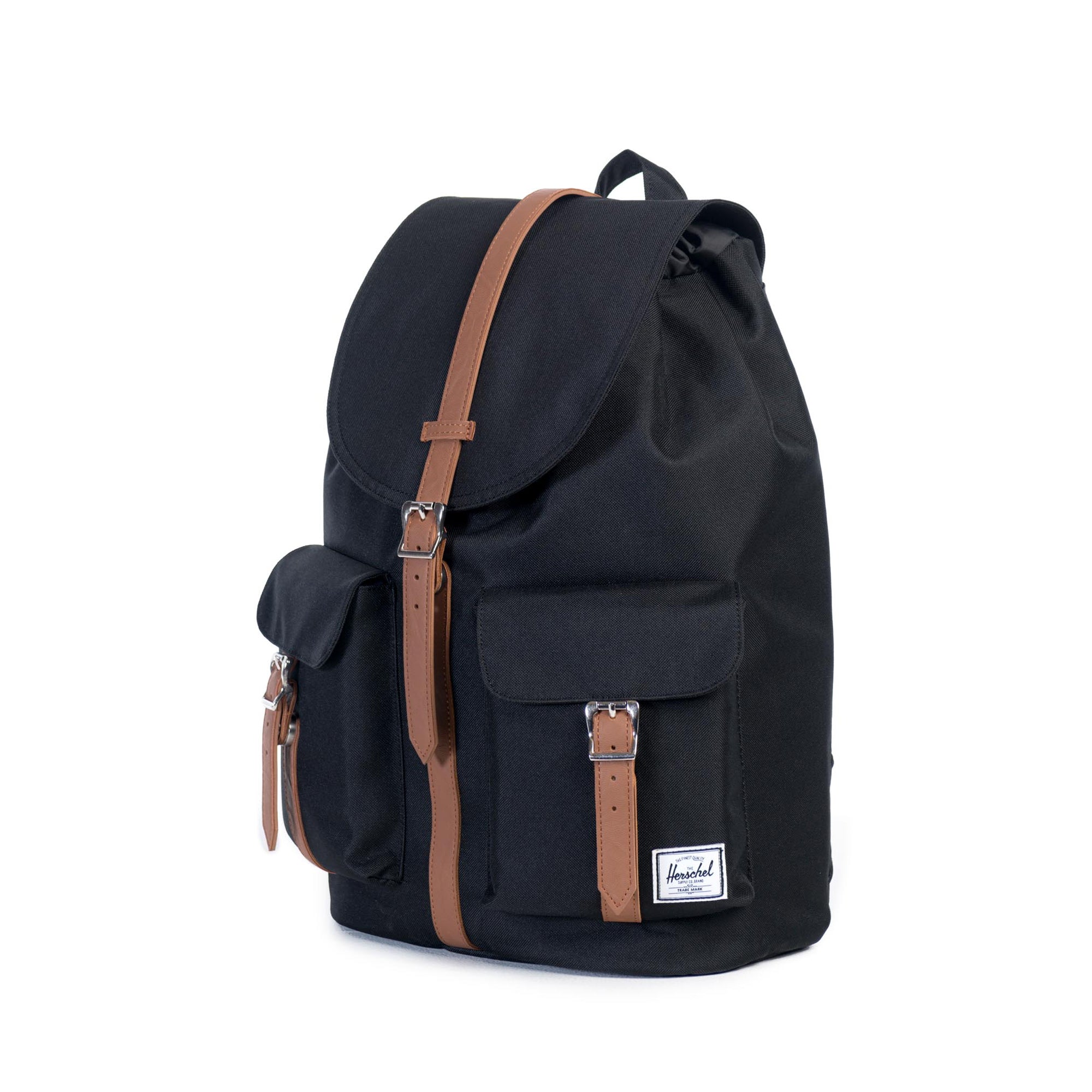 Herschel Dawson Backpack - Stylish & Durable Laptop Backpack for Men & Women, Black/Tan - Perfect for Work, School & Travel