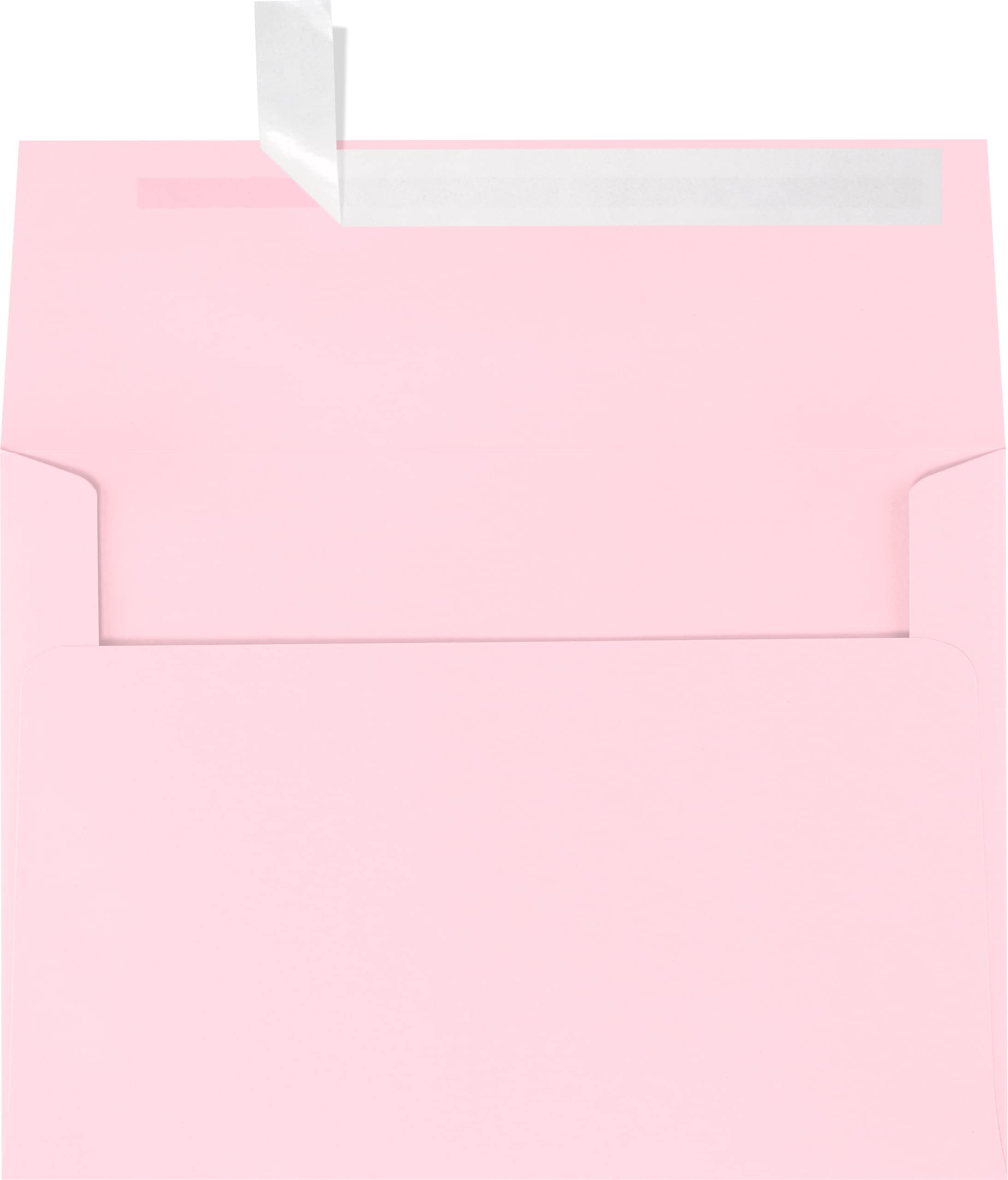 LUXPAPER A7 Invitation Envelopes 5x7 Cards - 80 lb Candy Pink Printable Envelopes with Peel & Press Seal (1000 Pack, 5.25