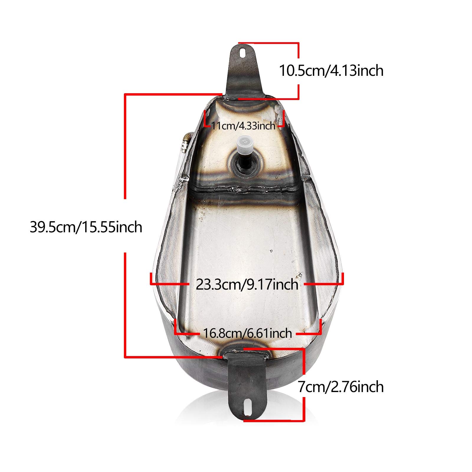HONDA Sportster Steed400 600 Shadow VLX600 Motorcycle Gas Fuel Tank with Oil Tube - Replacement Fuel Tank for Cruiser Bikes, Perfect for Long Rides and Custom Builds