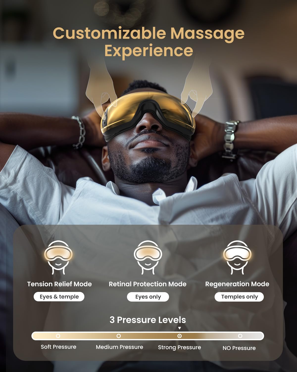 RENPHO FSA/HSA Approved Eye Massager with Heat & Cooling Therapy - Voice Control Eye Massager Mask for Relaxation & Eye Care - Perfect Mothers Day, Birthday Gifts for Women & Men - Use for Stress Relief, Migraine Relief & Better Sleep