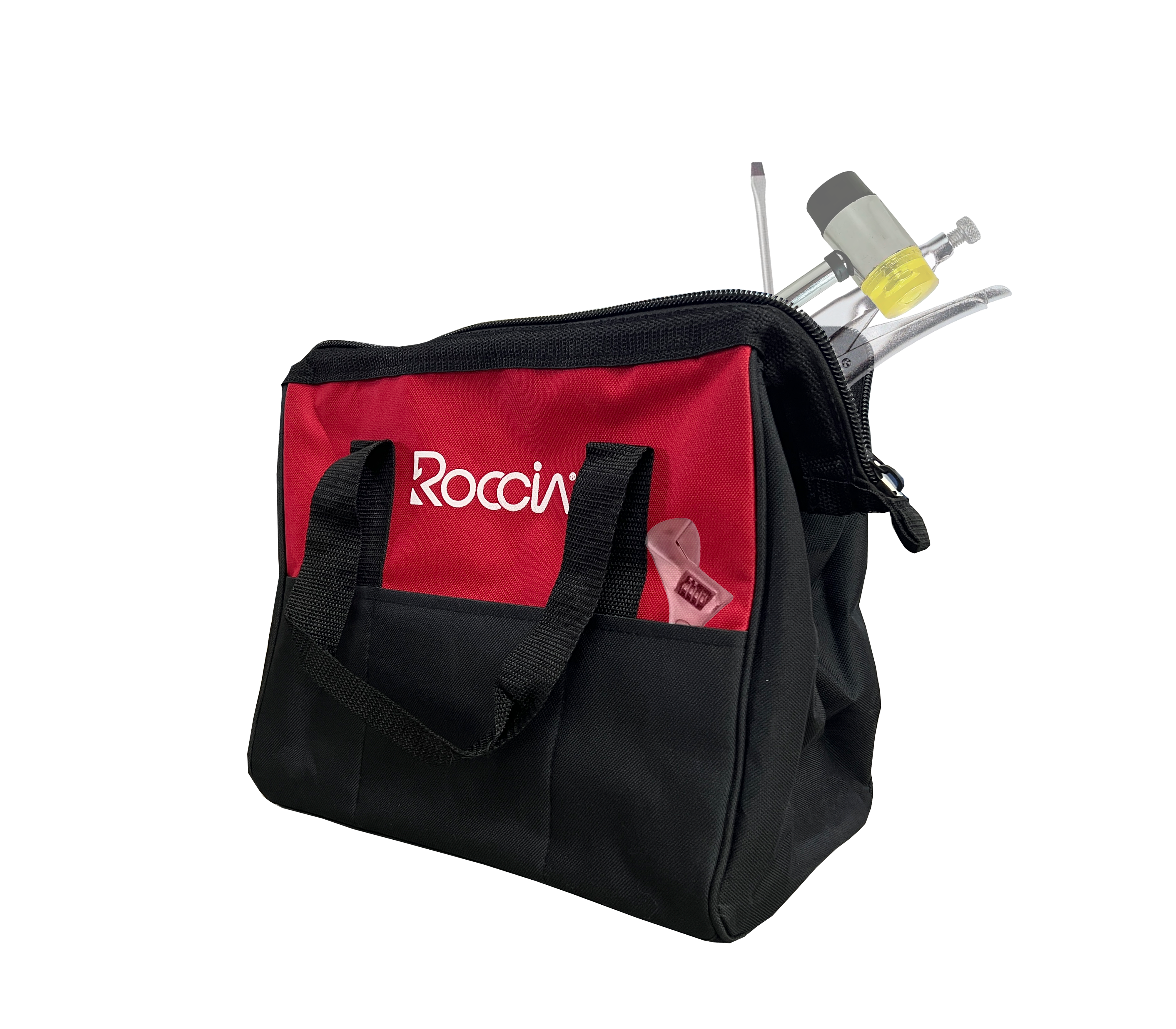Roccia Professional Tool Bag - Durable & Spacious Construction Work Bag for Electricians, Plumbers & DIY Enthusiasts - Perfect for Job Sites, Home Repairs & Outdoor Projects