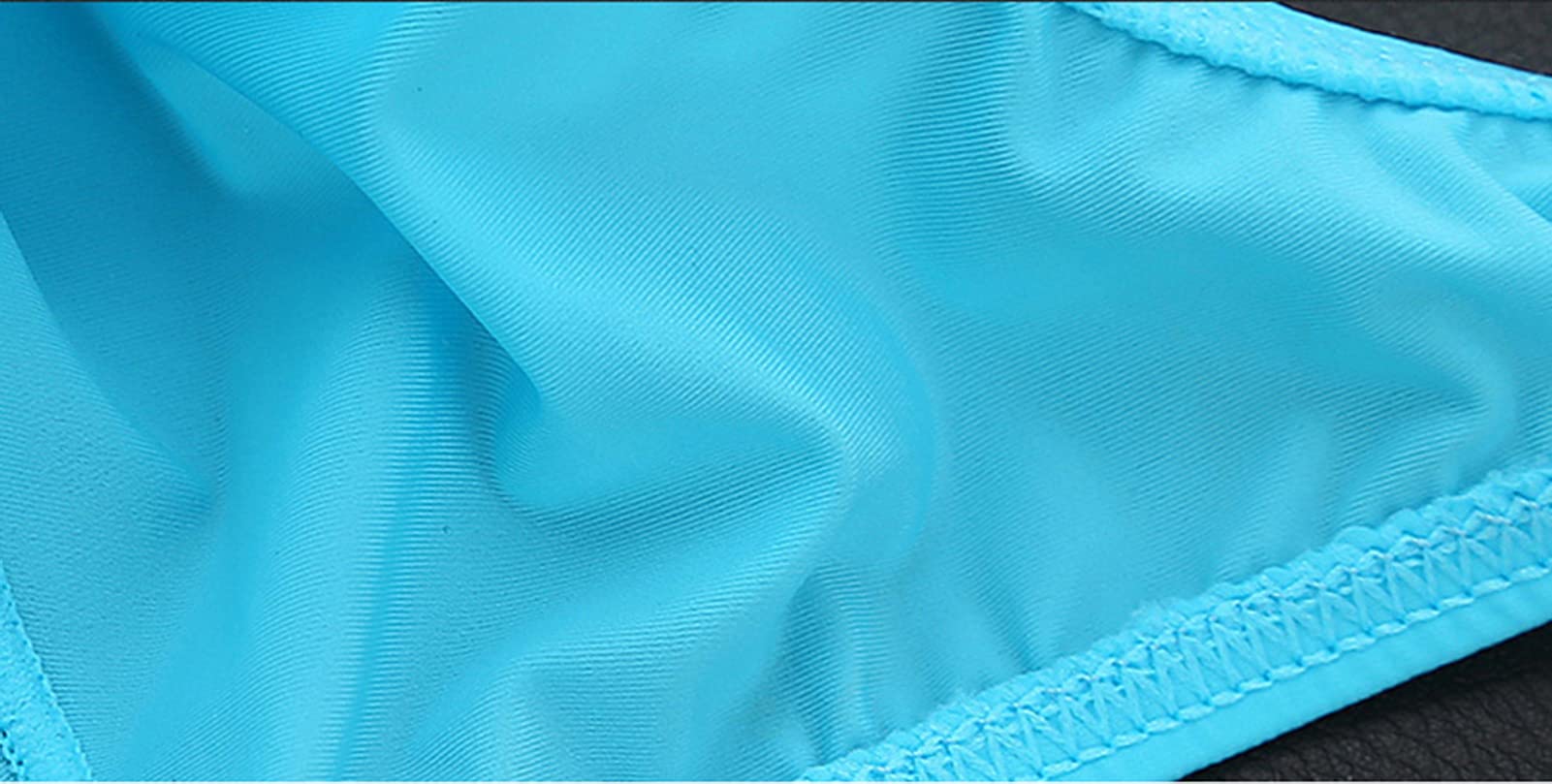 Faringoto Men's Transparent Thongs & G-Strings - Smooth Ice Silk Underwear for Men - Low-Rise T-Back Panties - Comfortable & Breathable for Daily Wear, Sleepwear & Sensual Occasions