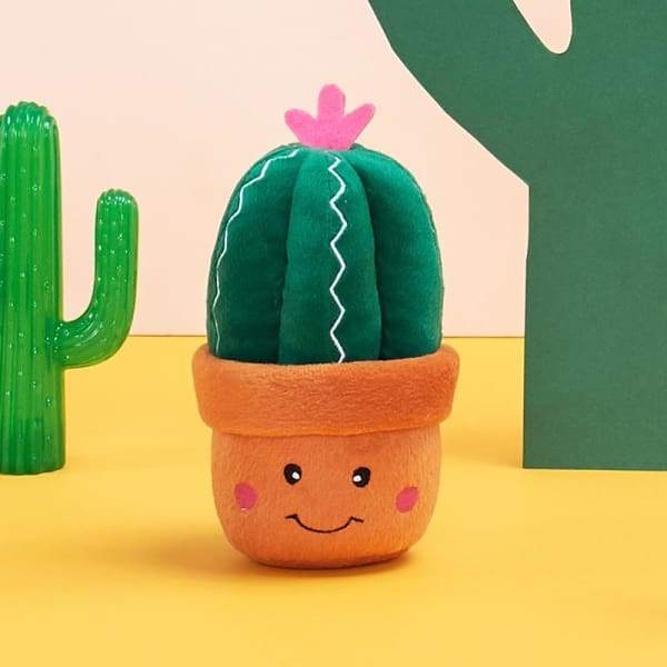 ZippyPaws Carmen The Cactus Plush Dog Toy - Durable & Cute Chew Toy for Small & Medium Dogs - Perfect for Indoor Play, Fetch & Cuddling
