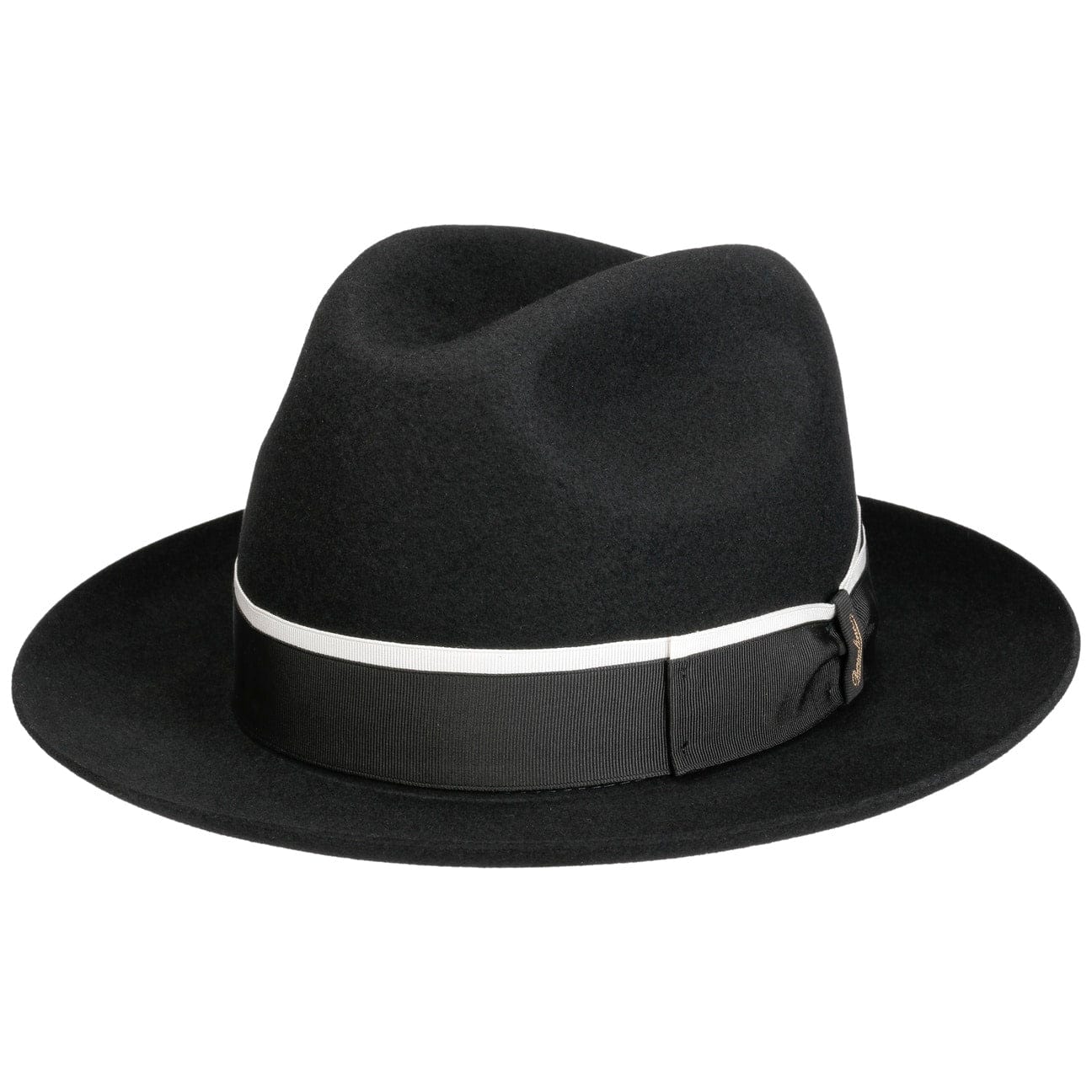Borsalino Carleo Wool Fedora Hat for Men - Classic Vintage Style Dress Hat for Casual & Formal Wear - Perfect for Weddings, Parties & Everyday Fashion