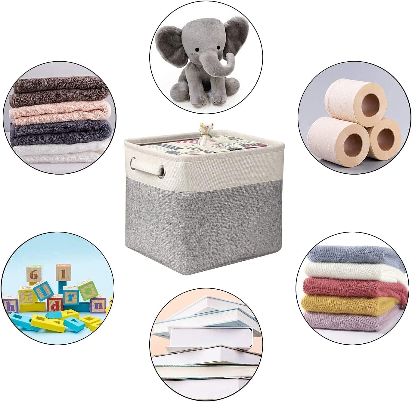 Foldable Storage Bin Collapsible Basket 12