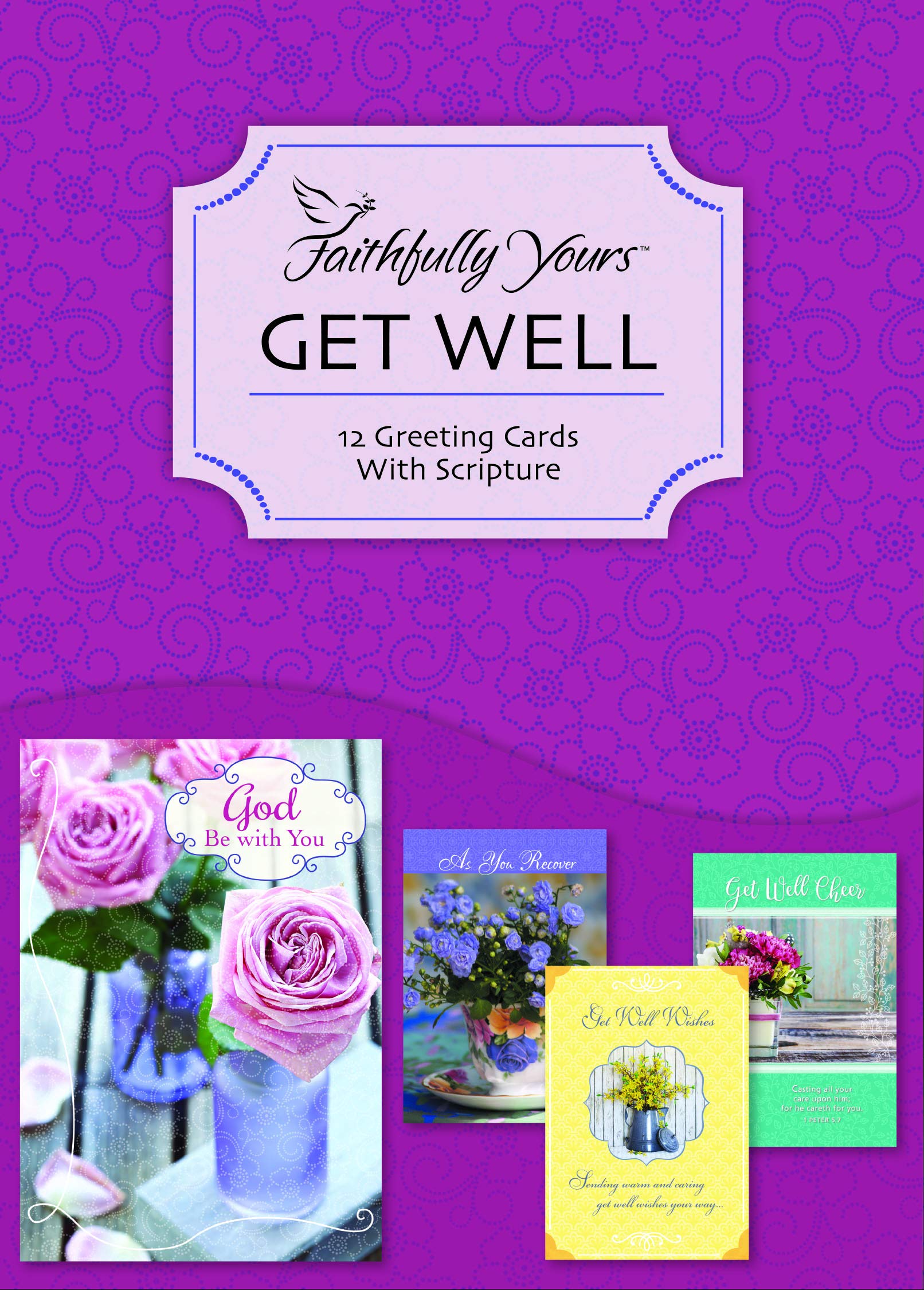 Get Well Soon Greeting Cards - Box of 12 Joyful Noise Designs - Perfect for Hospital Visits, Recovery Gifts & Cheering Up Loved Ones
