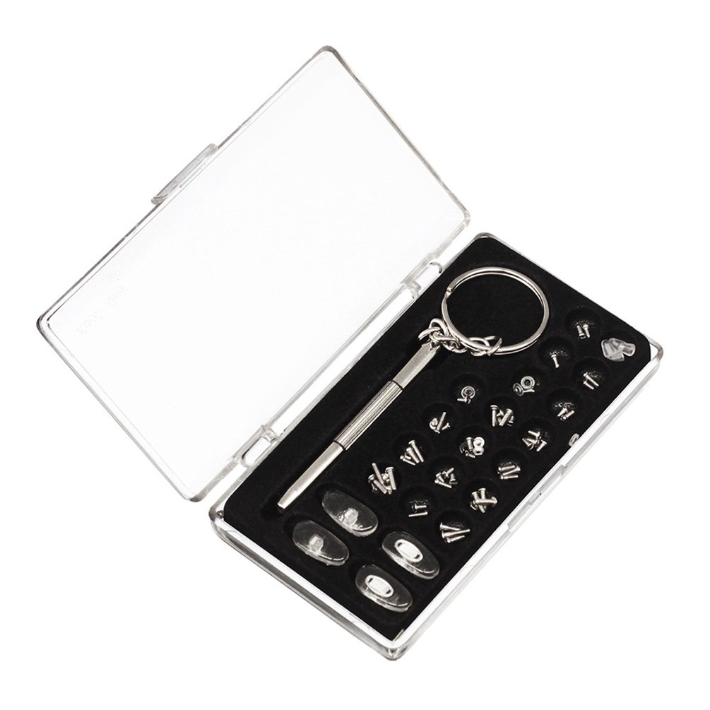 ZeroUV Sunglasses Repair Kit - Mini Screwdriver & Replacement Screws for Eyeglass Frame Fix - Perfect for Travel, Outdoor Activities & Emergency Repairs