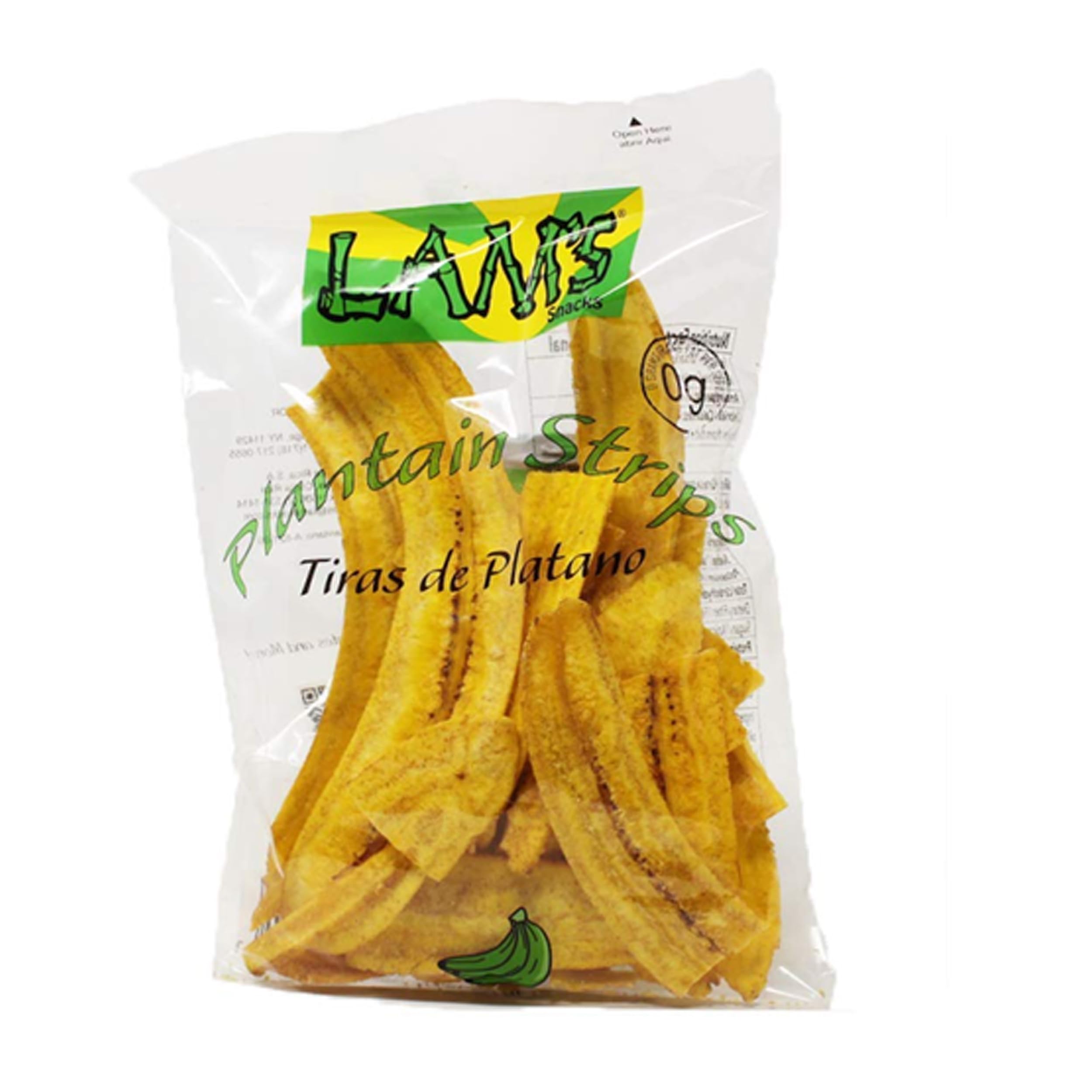 Lam's Plantain Strips - Crunchy Banana Chips, 2.5oz (71g) | Gluten-Free, All Natural Vegetable Snacks | Healthy On-The-Go Snack for Kids, Office & Road Trips