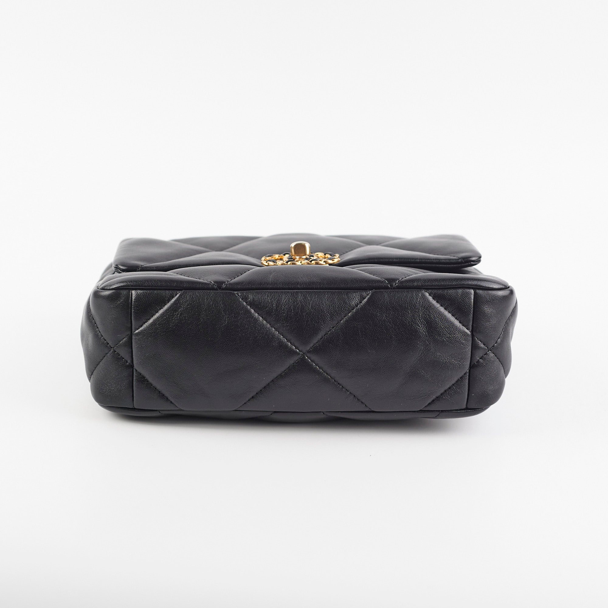 Chanel 19 Small Black Flap Bag - Luxury Quilted Leather Shoulder Bag for Women | Perfect for Evening Events, Date Nights & Special Occasions