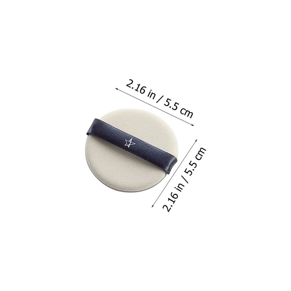 Beaupretty 4Pcs Premium Velour Powder Puffs - Soft Makeup Sponge for Loose & Pressed Foundation, Setting Powder - Perfect for Flawless Blending & Touch-Ups On-The-Go