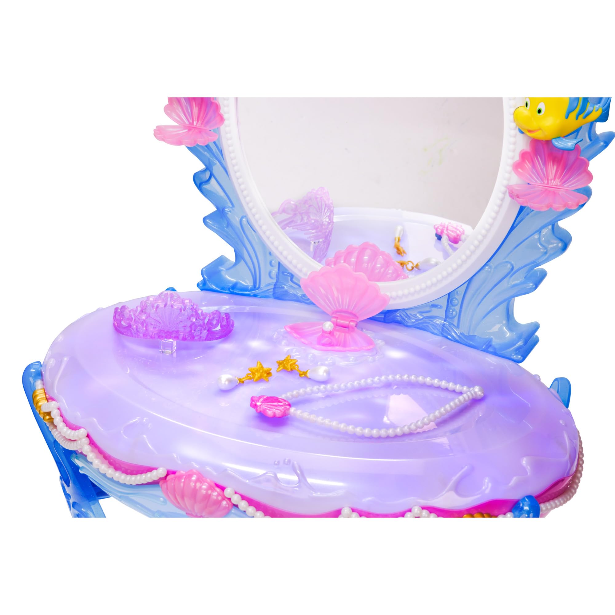 Disney Princess Ariel Vanity Set for Girls with Lights & Sounds - Plays 
