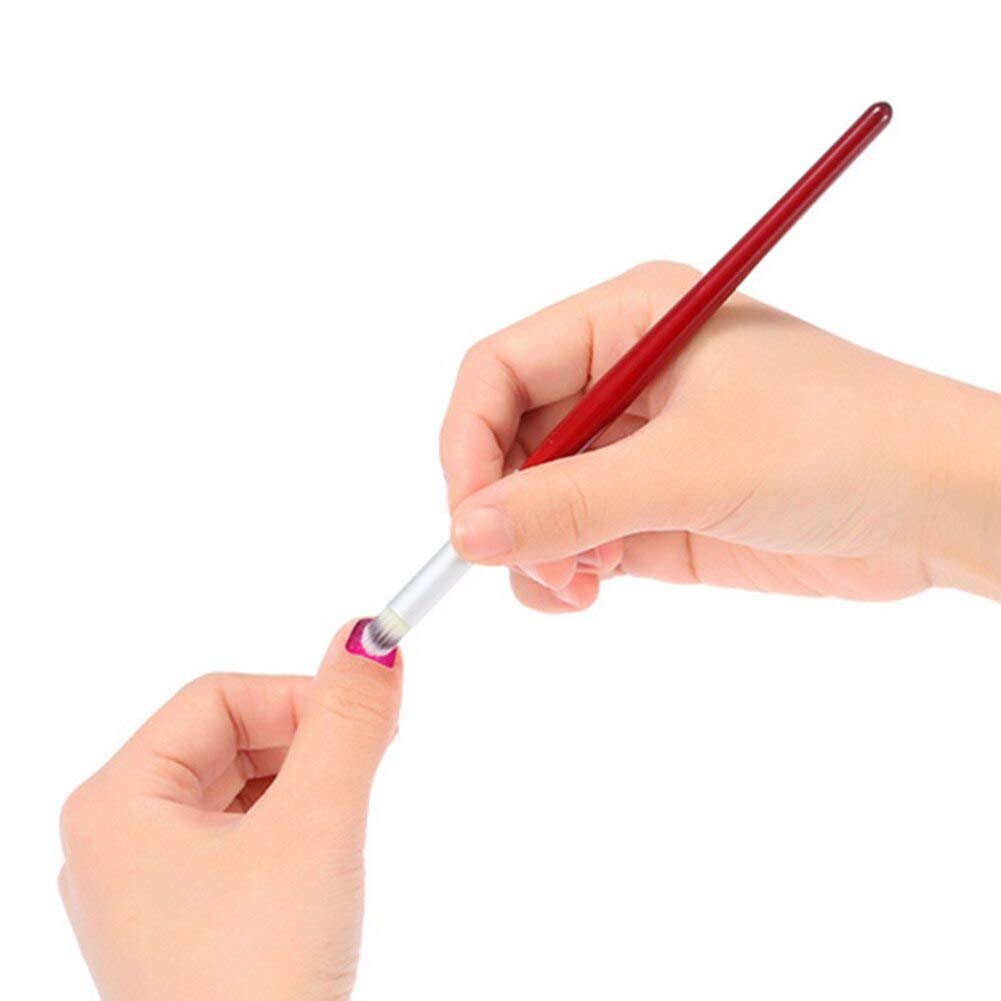 Professional Wooden Handle Nail Art Brushes Set - Gradient Dye Drawing & Painting Tools for Manicure | Perfect for Salon, Home DIY Nail Design & Professional Nail Artists