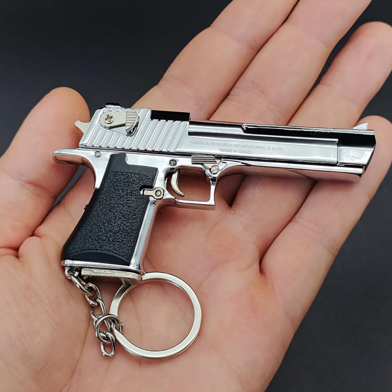 Mini Gun Keychain - Tactical Pistol Shaped Key Ring for Men, Cool Tiny Gun Model Gift - Perfect for Keychains, Backpacks, and Tactical Gear Enthusiasts