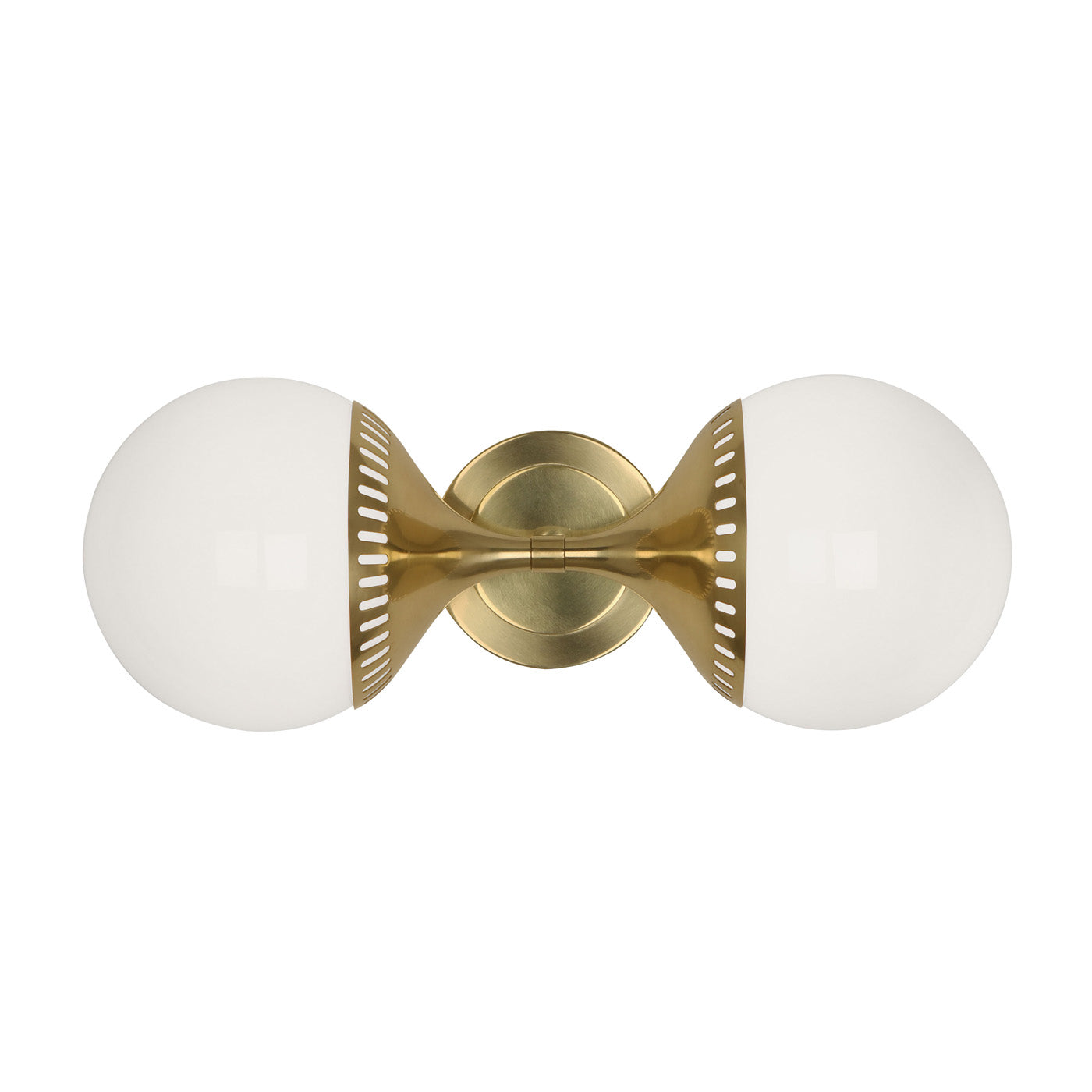 Rio End on End Sconce Wall Light - Modern Brass Finish Wall Sconce for Living Room, Bedroom & Hallway Lighting Decor