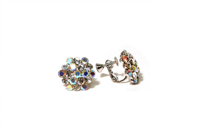 Rainbow AB Mixed Cluster Earrings for Women - Trendy FH2 AZ0014 Dangle Earrings for Parties, Weddings & Everyday Wear