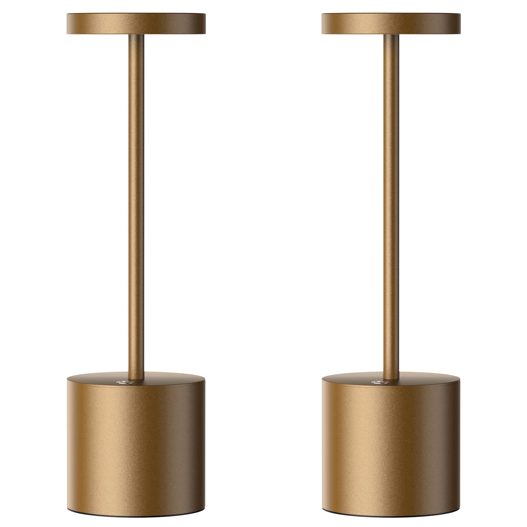 Rechargeable Cordless Table Lamp - 2 Pack 5000mAh Battery Powered LED Desk Light with Dimmer | Portable for Patio, Restaurant, Outdoor, Camping, Bedroom & Office Use