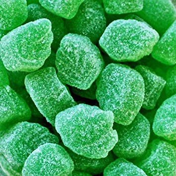 Smarty Stop Green Jelly Spearmint Leaves Slices Candy - 5 Pound Bulk Bag | Old-Fashioned Mint Flavored Chewy Candy | Perfect for Parties, Movie Nights & Office Treats