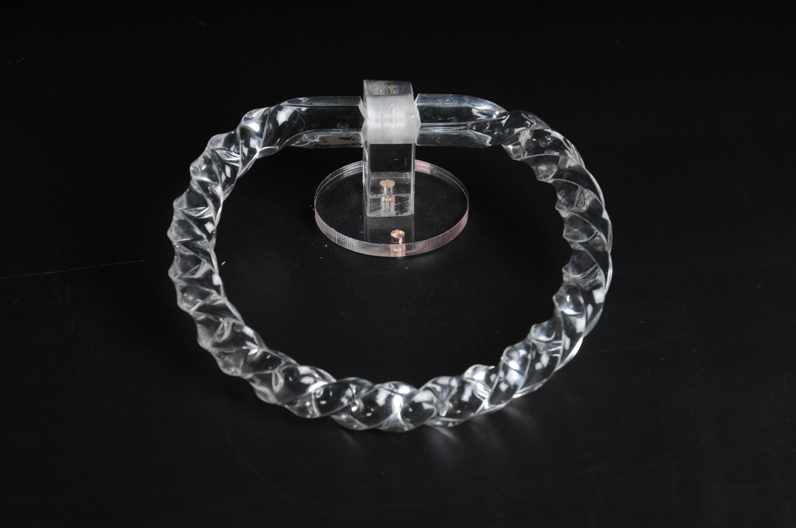 6.5 Inch Acrylic Round Towel Ring - Bathroom, Kitchen, Bedroom & Wash Area Accessory - Perfect for Hanging Hand Towels, Washcloths & Robes