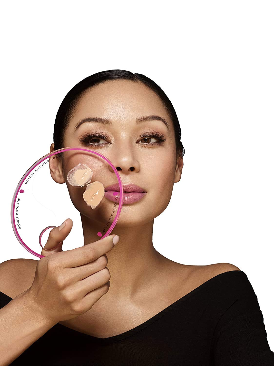 Beautyblender® Clear Makeup Mixing Palette - Portable Foundation & Cream Blender Kit with Mixing Wand - Perfect for Travel, Professional Makeup Artists & On-the-Go Touchups - Ideal for Mixing Liquid Foundation, Cream Blush & Concealer at Home or Salon