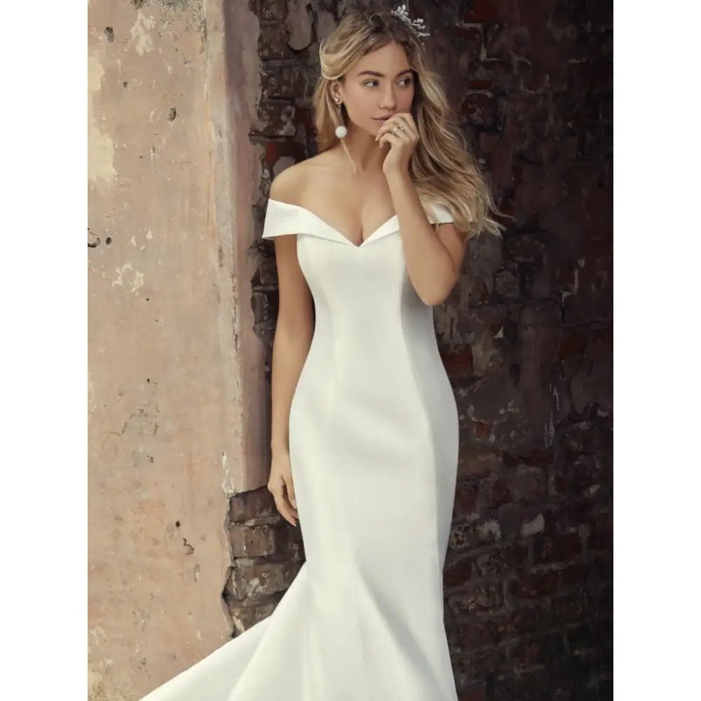 Josie by Rebecca Ingram Wedding Dress – Elegant Lace A-Line Gown for Bridesmaids & Formal Events