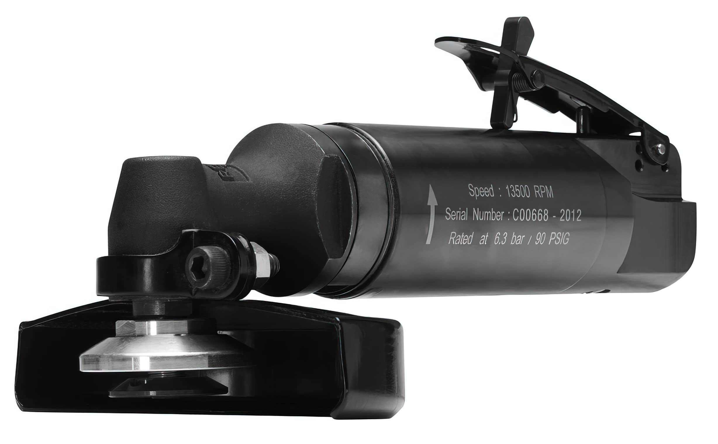 Chicago Pneumatic CP3040GABTIM - 4 Inch (100mm) Right Angle Air Grinder Tool - 1.01HP/750W, 13500 RPM - for Metal Welding, Woodworking, Automotive Detailing & Stainless Steel Polishing - Perfect for DIY Projects & Professional Workshops