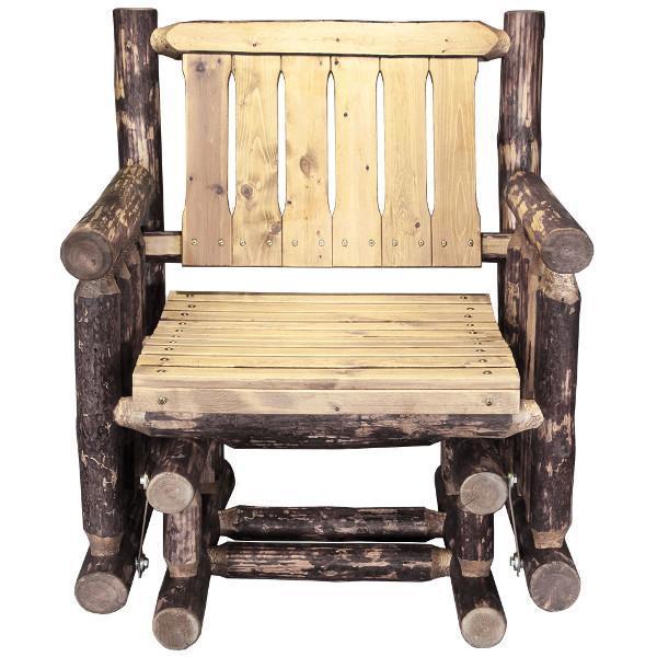 Glacier Country Single Seat Glider - Outdoor Patio Rocking Chair for Porch, Garden & Deck - Relaxing Glider Swing Chair for Adults - Perfect for Backyard, Poolside & Sunroom Relaxation