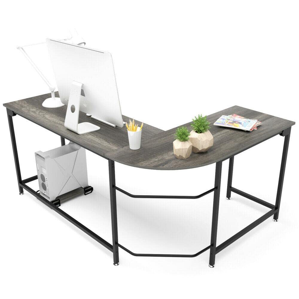 L-Shaped Gaming Desk for Home Office & Workstation - Compact & Ergonomic Design