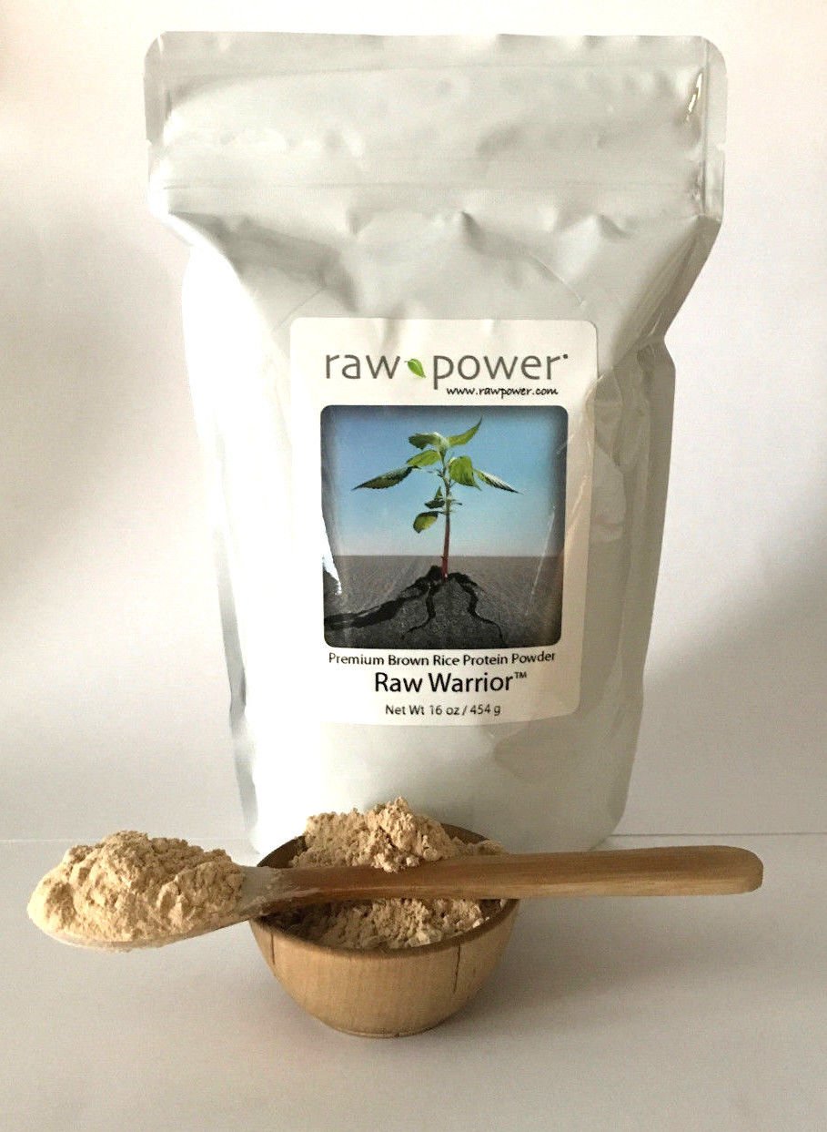 Raw Warrior Brown Rice Protein Powder - Premium 16 oz | Organic Plant-Based Protein for Muscle Recovery & Workout | Perfect for Smoothies, Baking & Post-Workout Shakes